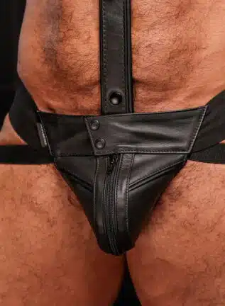 Mr. S Leather Hardline Jockstrap Black