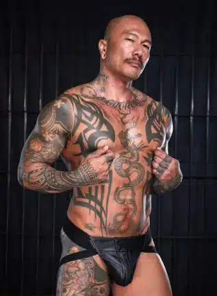 Mr. S Leather Hardline Jockstrap Purple