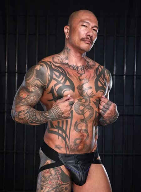 Mr. S Leather Hardline Jockstrap Purple
