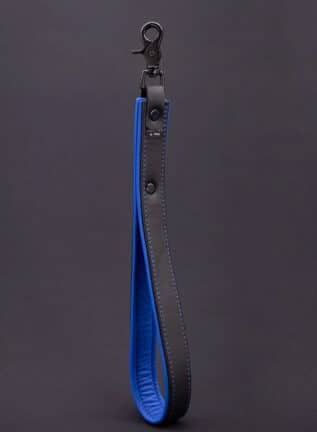 Mr. S Leather Hardline Short Leash Blue