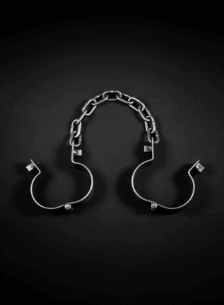 Mr. S Leather Iron Ankle Manacles