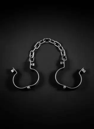 Mr. S Leather Iron Ankle Manacles
