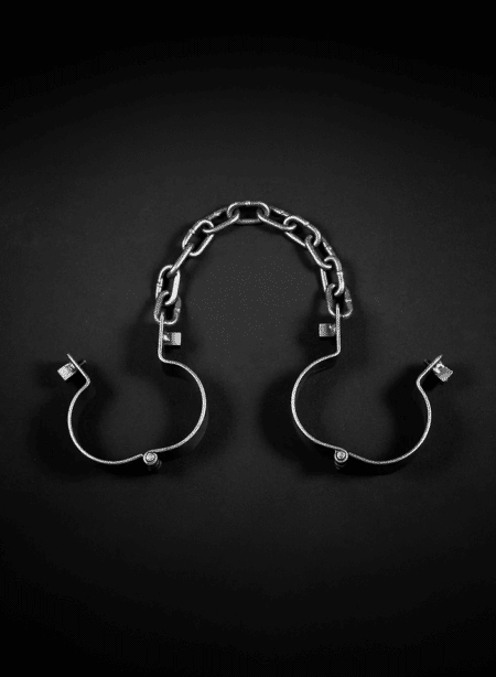 Mr. S Leather Iron Ankle Manacles