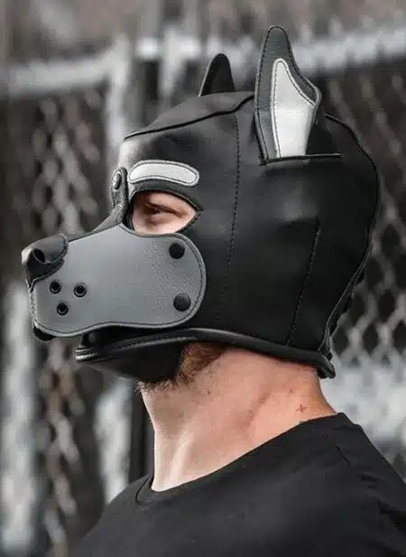 Mr. S Leather K9 Pup Hood Grey