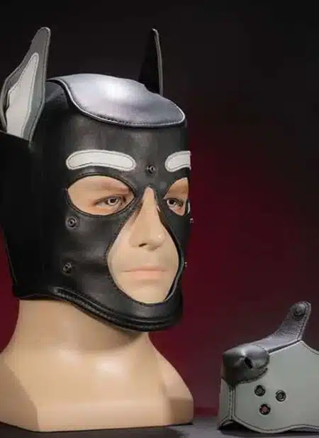 Mr. S Leather K9 Pup Hood Grey