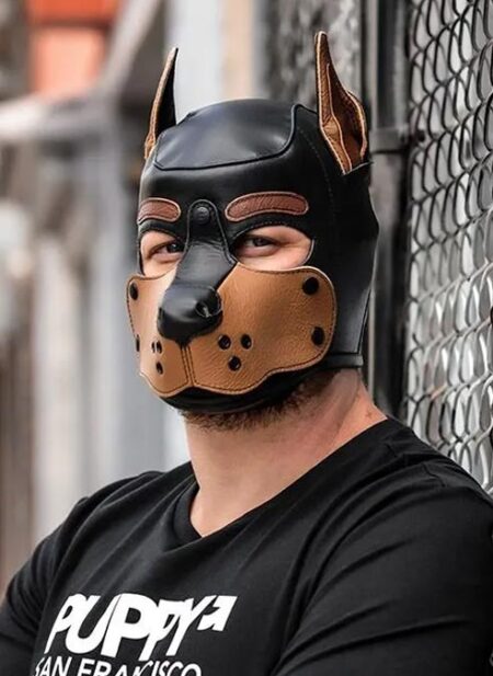 Mr. S Leather K9 Pup Hood Tan