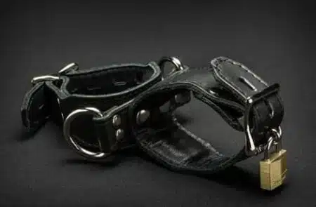 Mr. S Leather Leather Handcuffs with locks
