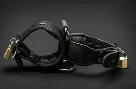 Mr. S Leather Leather Handcuffs with locks