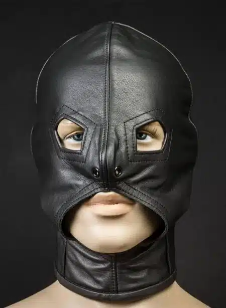 Mr. S Leather Open Chin Hood - Open Eyes