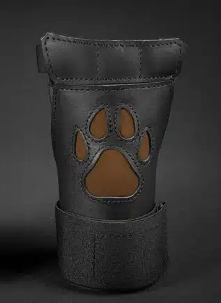 Mr. S Leather Open Paw Puppy Glove Brown