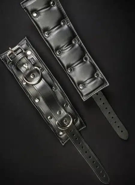Mr. S Leather Padded Ankle Restraints Black