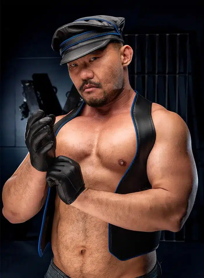 Mr. S Leather Piped Color Band for Cruising Cap