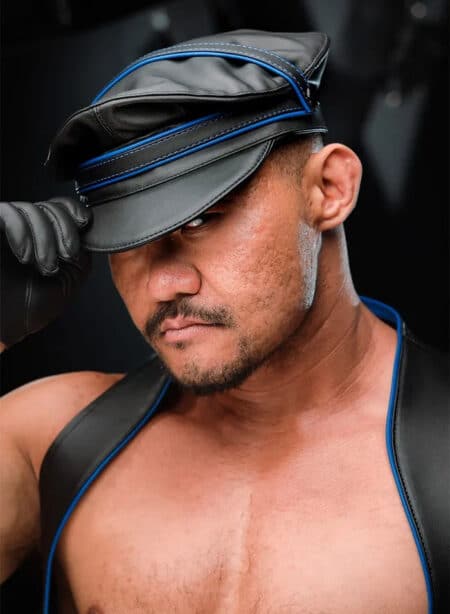 Mr. S Leather Piped Color Band for Cruising Cap