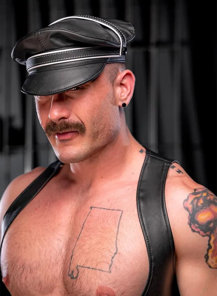 Mr. S Leather Piped Color Band for Cruising Cap