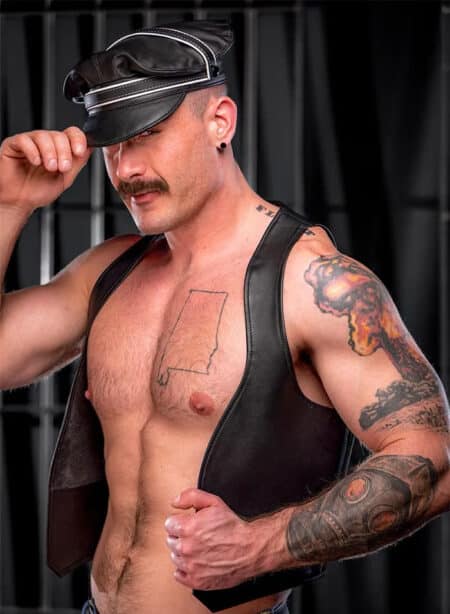Mr. S Leather Piped Color Band for Cruising Cap