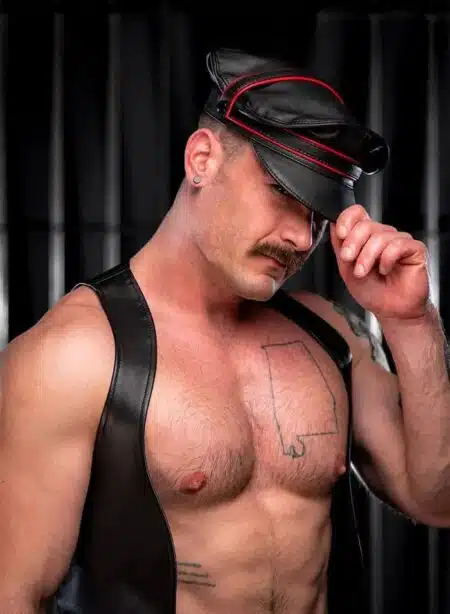 Mr. S Leather Piped Color Band for Cruising Cap