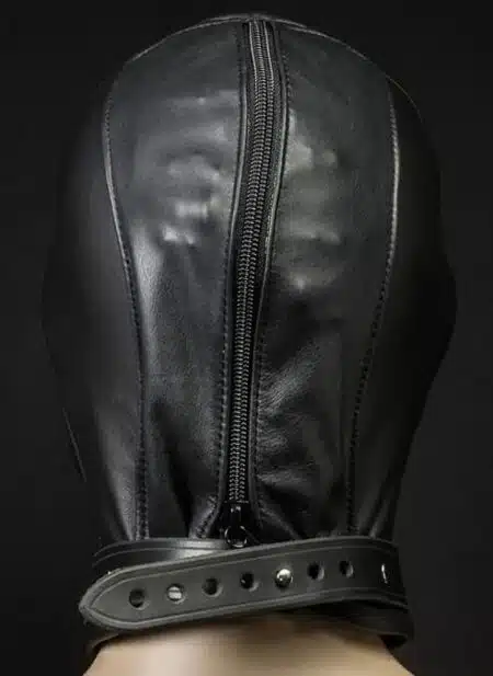 Mr. S Leather Rear-Zip Hood with Open Eyes/Open Mouth