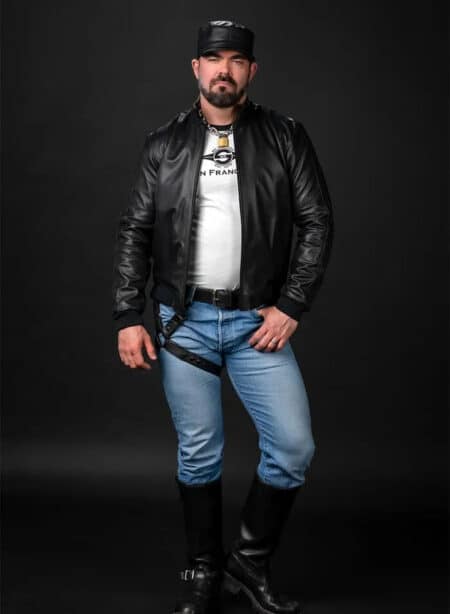 Mr. S Leather Sport Jacket Black