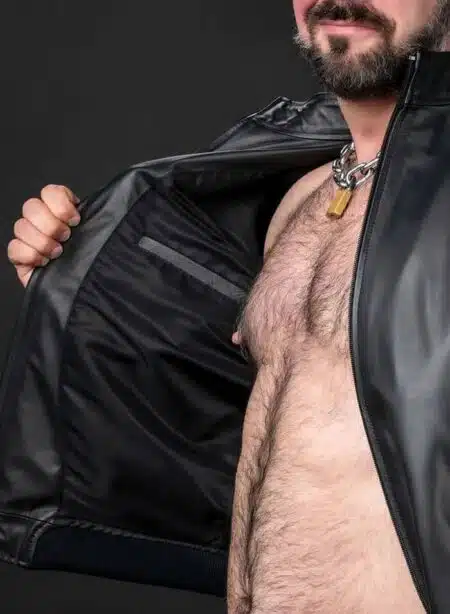 Mr. S Leather Sport Jacket Black
