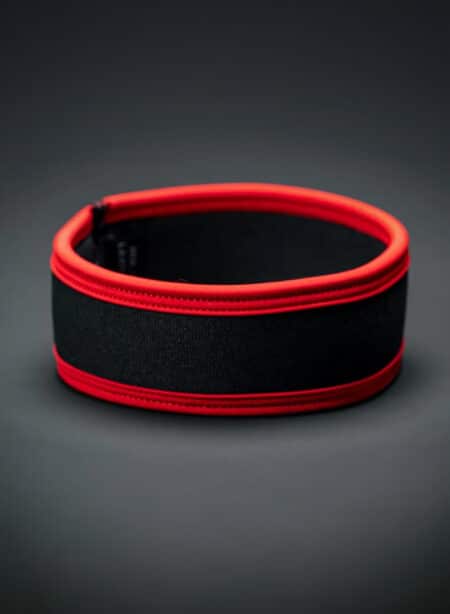 Mr. S Neo Carbon Black Bicep Strap Red