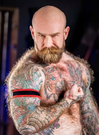 Mr. S Neo Carbon Black Bicep Strap Red