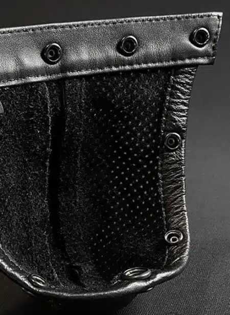 Mr. S Perforated Leather Pouch for Hidden Ring Jock