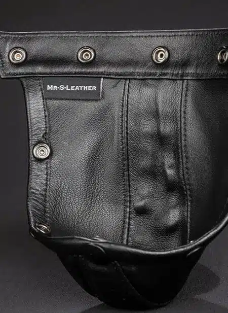 Mr. S Piped Leather Pouch for Hidden Ring Jock