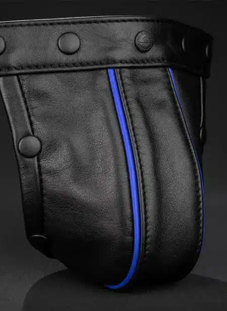 Mr. S Piped Leather Pouch for Hidden Ring Jock