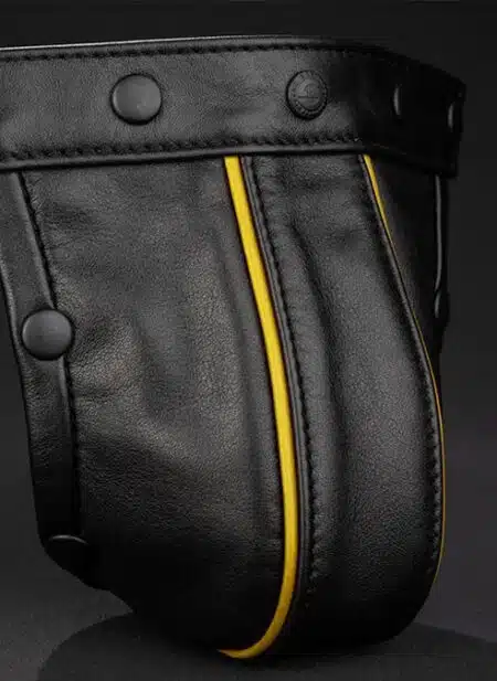 Mr. S Piped Leather Pouch for Hidden Ring Jock