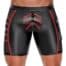 NEK Men's Black and Red Bike Short