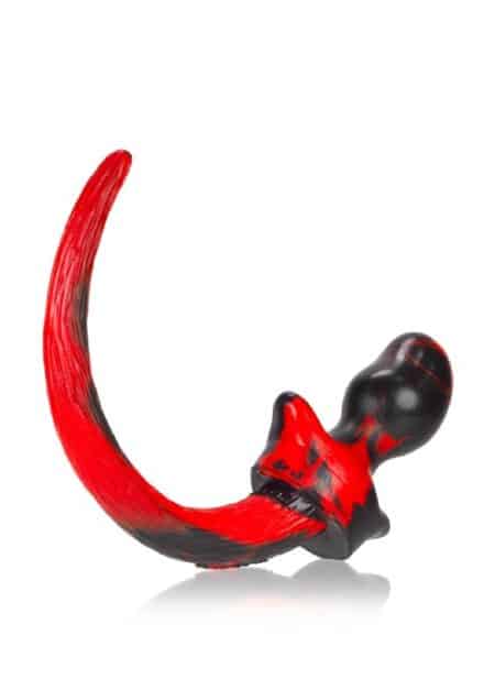 Oxballs Color Swirl Puppy Tail Red