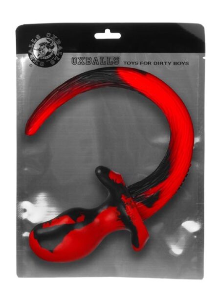Oxballs Color Swirl Puppy Tail Red