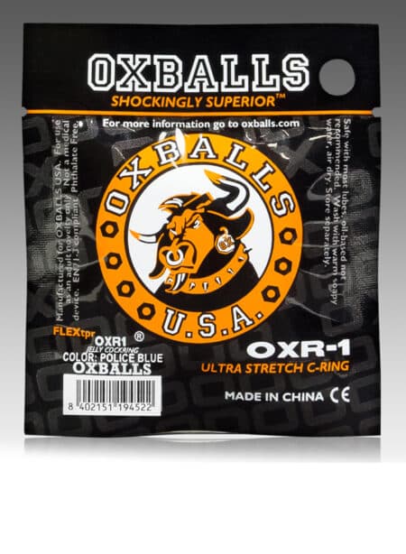 Oxballs Jelly Cock Ring Blue