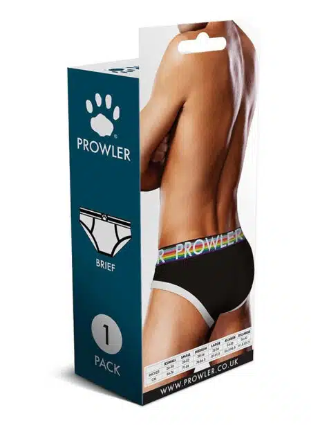 Prowler White Oversized Paw Brief Black