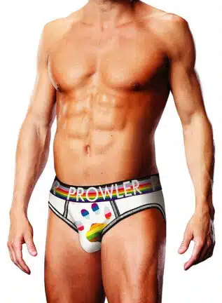 Prowler White Oversized Paw Open Brief White