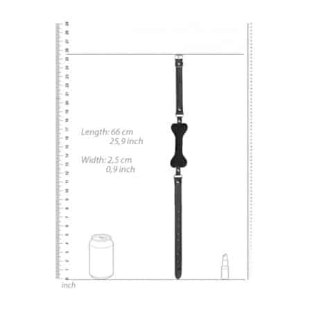 Silicone Bone Gag Black