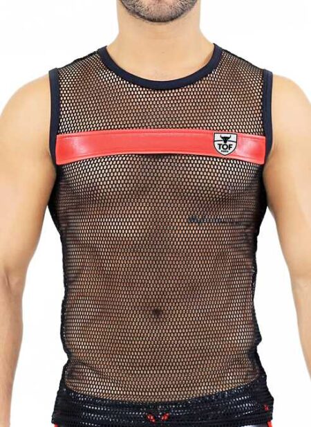 TOF Paris Spartacus Tank Top Black/Red