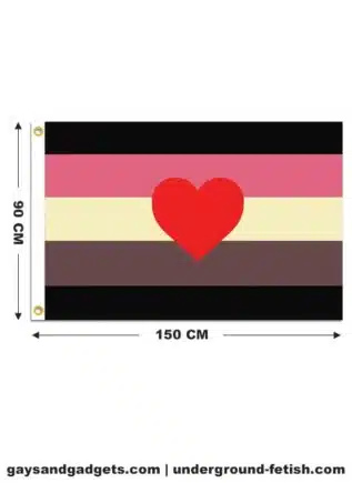 Fat Fetish Pride Flag Printed 90 x 150 cm