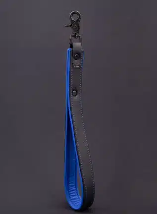Mr. S Leather Hardline Short Leash Blue
