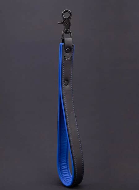Mr. S Leather Hardline Short Leash Blue