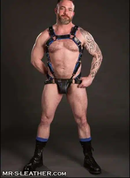 Mr. S Leather Piped Trojan Jock