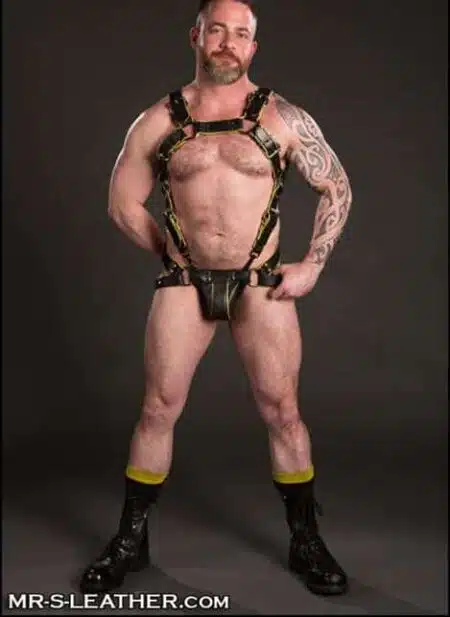 Mr. S Leather Piped Trojan Jock