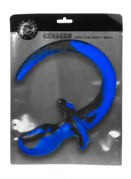 Oxballs Color Swirl Puppy Tail Blue
