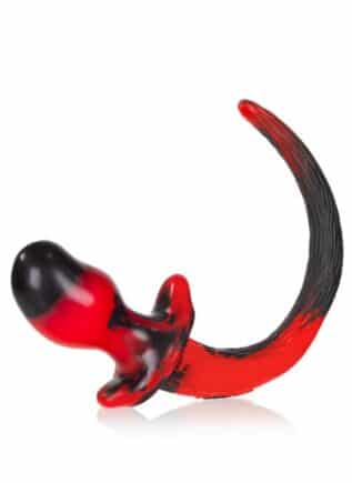 Oxballs Color Swirl Puppy Tail Red