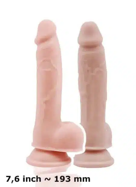 Champs Dorky Dual Density Dildo with Balls