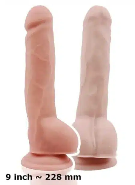 Champs Dorky Dual Density Dildo with Balls