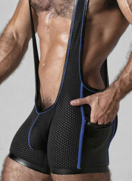Locker Gear Mesh Singlet Blue