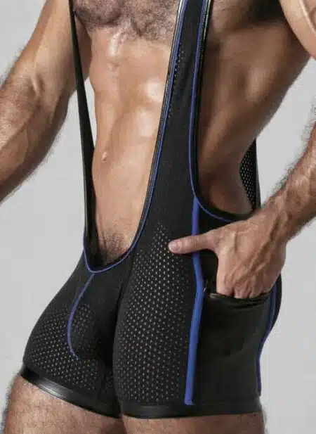 Locker Gear Mesh Singlet Blue