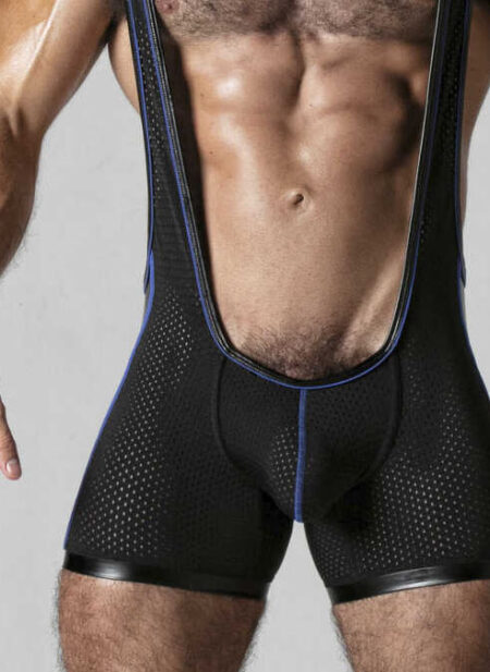 Locker Gear Mesh Singlet Blue