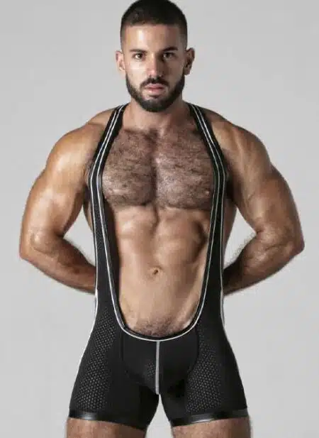 Locker Gear Mesh Singlet White